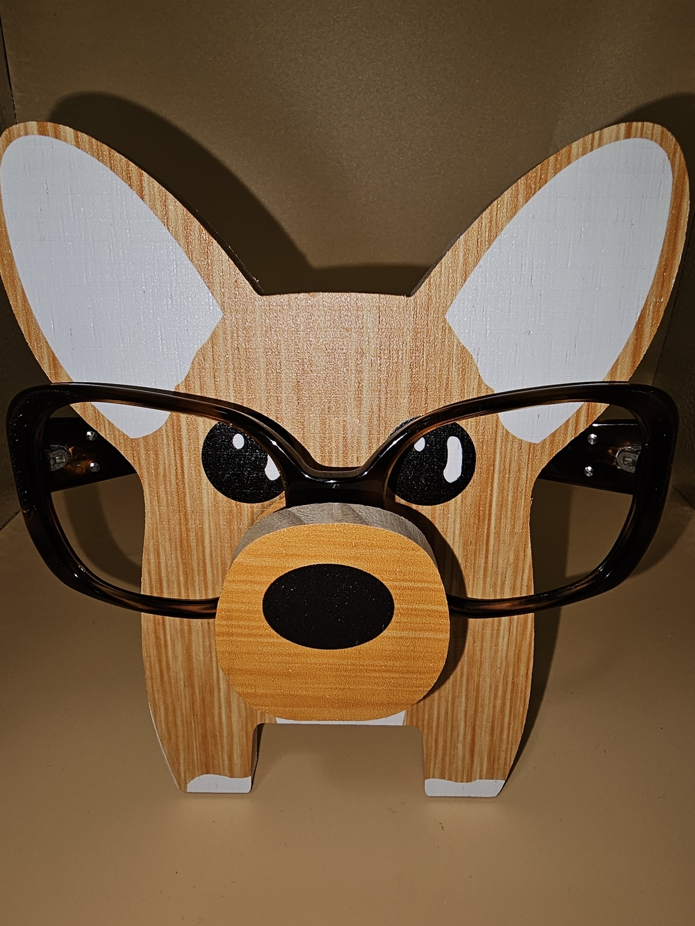 CHANEL Black/Brown Oversized Square Eyeglass Frame